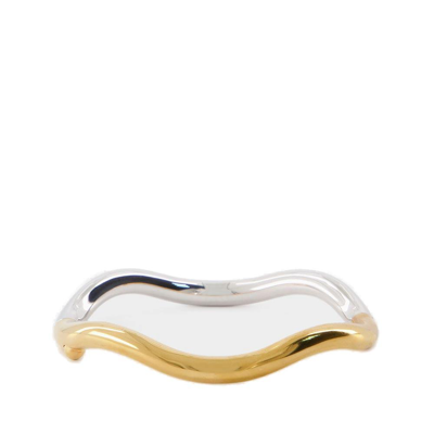 Charlotte Chesnais Wave Bracelet In Gold Silver