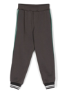 Monnalisa Kids' Cotton Sweatpants In Dark Grey