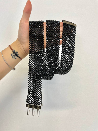 小物 Dior homme strip belt [Hedi] Dior Homme SS04 Strip Studded Belt - Ākaibu Store