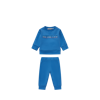 Moncler Kid's Logo-print Sweatshirt & Joggers Set In Blue