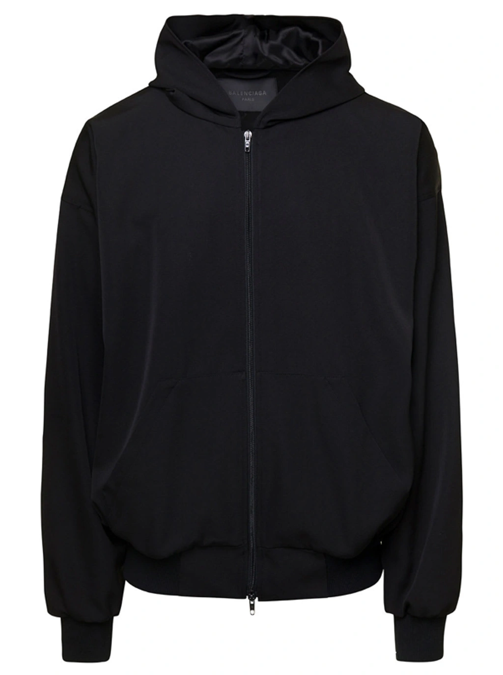 Balenciaga Oversized Zip Up Hoodie In Black | ModeSens