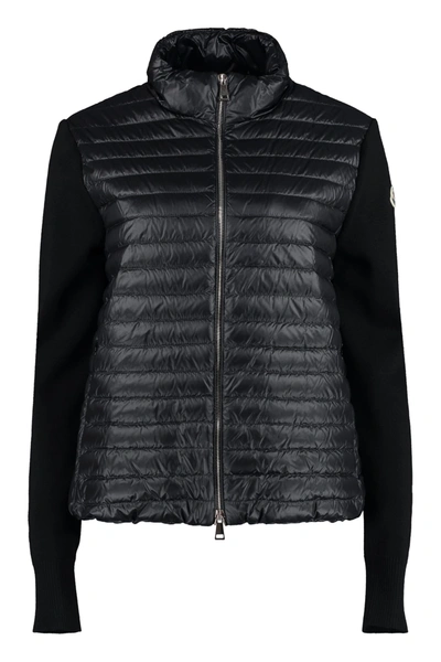 Moncler Black Quilted Down Jacket In Default Title