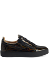 Giuseppe Zanotti Frankie Graphic-print Sneakers In Black