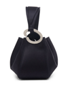 Oscar De La Renta Nano O Embellished Satin Top-handle Bag In Blau