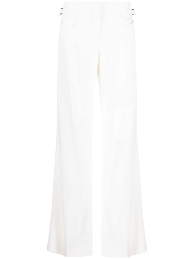 Tom Ford Mid-rise Wide-leg Trousers In White
