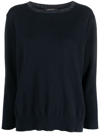 Fabiana Filippi Glittered Wide-neck Jumper In Blue