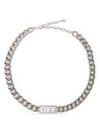 OFF-WHITE OFF-LOGO CHAIN-LINK NECKLACE