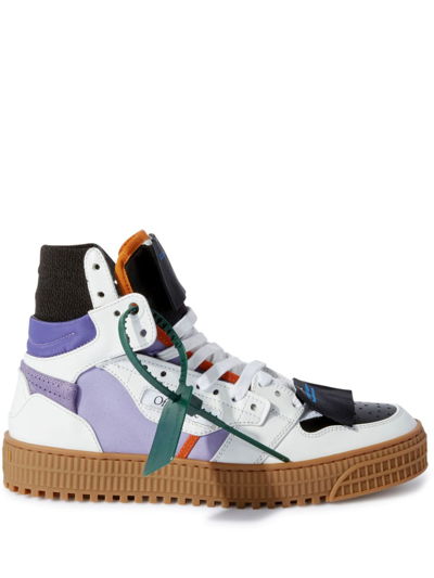 Off-white 3.0 Off Court High-top Sneakers In Bleu Fluo (white)