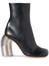 Off-white Silver Spring Ankle Boot In Black
