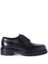 OFF-WHITE MILITARY LEATHER DERBY SHOES