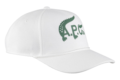 Pre-owned Apc A.p.c. X Lacoste Baseball Cap White