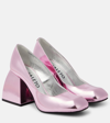 NODALETO BULLA AIR 90 METALLIC LEATHER PUMPS