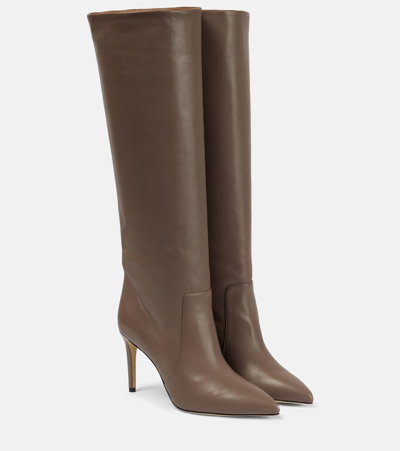 Paris Texas Leather Knee-high Boots In Brown