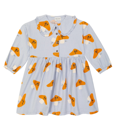 Bobo Choses Kids' Printed Cotton Dress In Blue