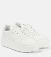 TOD'S LEATHER PLATFORM SNEAKERS