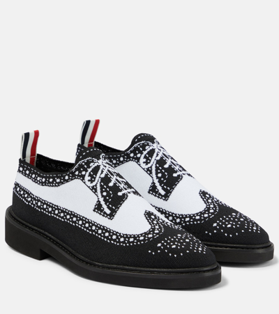 Thom Browne Heritage Two-tone Brogue Shoes In Schwarz