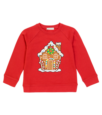 Stella Mccartney Kids' Printed Cotton Jersey Sweatshirt In Red