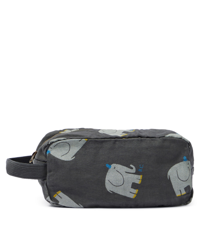 Bobo Choses Kids' Printed Makeup Bag In Grey