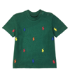Polo Ralph Lauren Logo-embroidered Cotton-mesh T-shirt 3 Months - 14 Years In Green