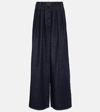 DRIES VAN NOTEN PLEATED HIGH-RISE WIDE JEANS