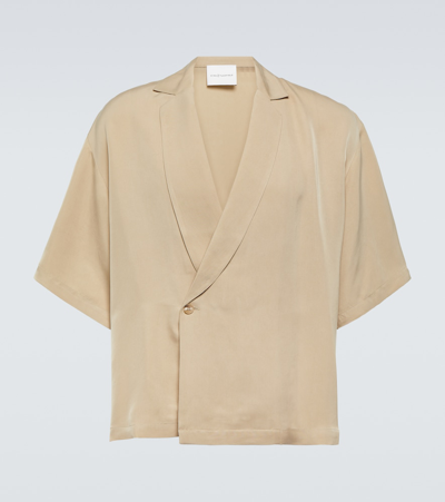 King & Tuckfield Taupe Wrap Shirt