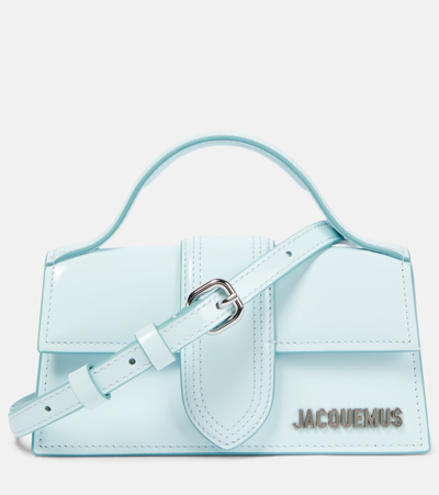 Jacquemus Le Bambino Leather Shoulder Bag In Blue