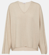 Brunello Cucinelli Batwing-sleeve Sweater In Beige