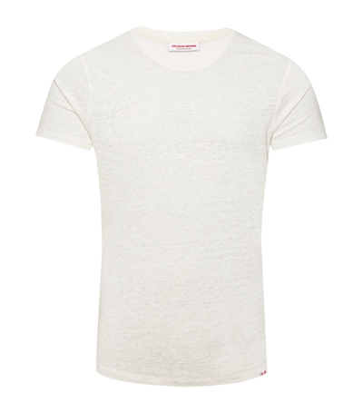 Orlebar Brown Linen T-shirt In White