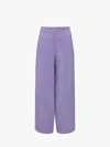 Jw Anderson Light Purple Viscose And Acetate Pant In Purple