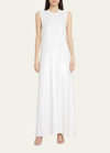 Proenza Schouler Faceted Sequin Dress With Twist Back Detail In White