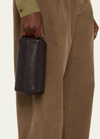 THE ROW MEN'S CLOVIS LEATHER TOILETRY POUCH