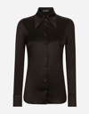 DOLCE & GABBANA LONG-SLEEVED SILK SHIRT