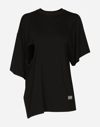 DOLCE & GABBANA ASYMMETRICAL TOP WITH CUT-OUT