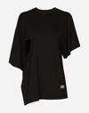 Dolce & Gabbana Asymmetrically Designed T-shirt In Black
