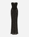 DOLCE & GABBANA LONG LACE CORSET DRESS