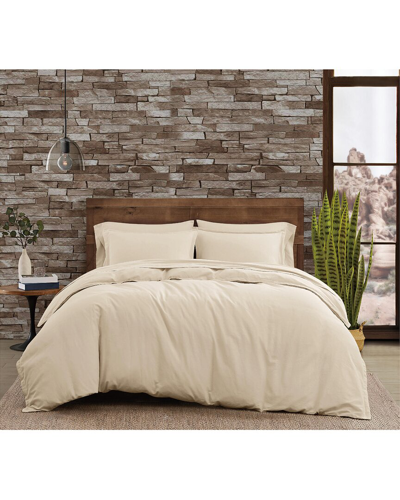 Frye Linen-blend Duvet Set In Beige