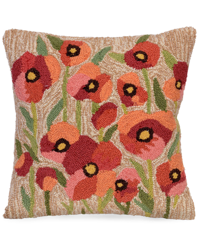 Liora Manne Frontporch Poppies Indoor/outdoor Pillow