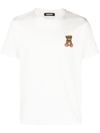 Barrow Teddy Bear-print Cotton T-shirt In White