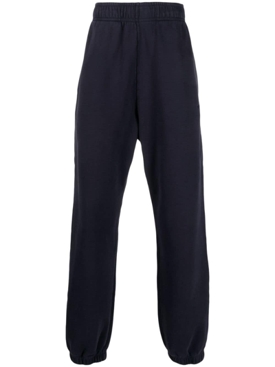 Ambush Logo-embroidered Cotton Track Pants In Blue