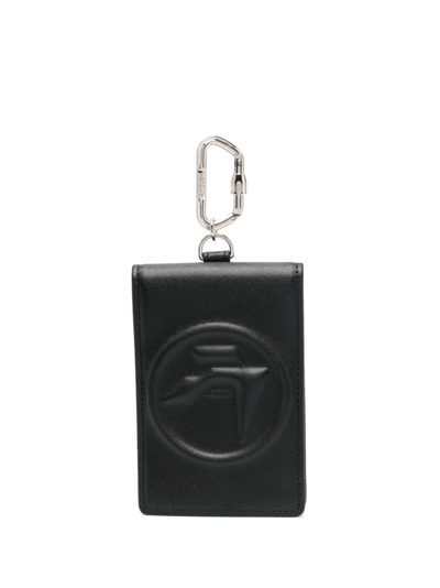 Ambush Amblem Logo-embossed Leather Cardholder In Black