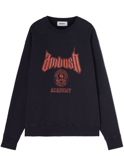 Ambush Academy Cotton-blend Sweatshirt In Blue