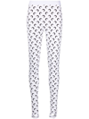 Marine Serre White Fuseaux Allover Moon Leggings In White