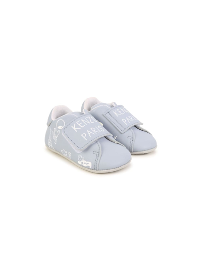 Kenzo Babies' Slippers In Blue