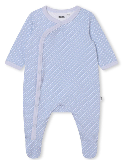 Bosswear Babies' Graphic-print Cotton Pyjama In Blue