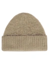 Acne Studios Knitted Wool-blend Beanie In Beige