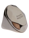 Alexander Mcqueen Alexander Mc Queen Stone Ring In Silver