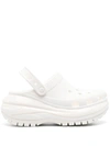 Crocs Mega Crush 90mm Clog Sandals In White