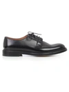Doucal's Lace-up Leather Derby Shoes In Black