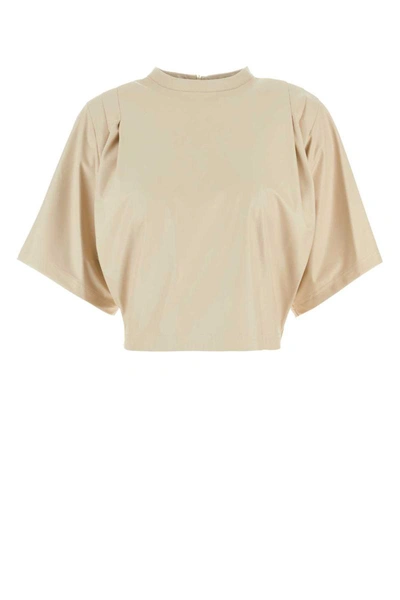 Isabel Marant Étoile Isabel Marant Etoile Women Sand Synthetic Leather Top In White