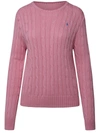 Polo Ralph Lauren Maglia Julianna Trecce In Pink